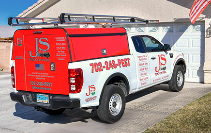 JS Pest Control service truck